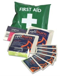 Mini Burns First Aid Kit in Vinyl Pouch
