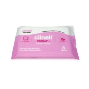 Patient Bedbath Clinell Wipes Case of 24-Packs of 8