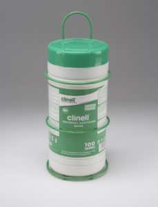 Metal Dispenser Case of 24 Dispensers for Universal Clinell Tubs (green)