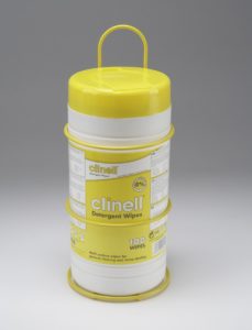 Metal Dispenser for Clinell Detergent Buckets (yellow)