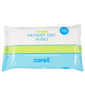Carell Dry Wipes Everyday Case of 24 Packs of 100