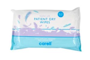 Carell Dry Wipes Feather Soft Case of 24 Packs of 100