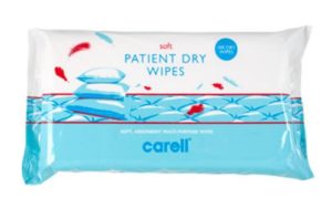 Carell Dry Wipes Soft Case of 24 Packs of 100